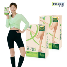 동국제약 의료기기허가 압박용밴드 센시안 메디슬리머 릴렉스 종아리형 붓기제거 혈액순환, 2개, 베이지