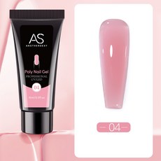 美麗佳人 AS快速水晶延長膠，12色可選，30ml大容量，新手適用，隔日到貨, 1個, 04裸膚色-AS延長膠(15ml)