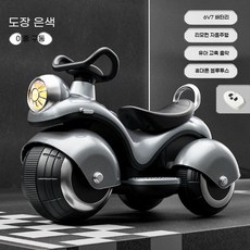 어린이용 오토바이 어린이장난감 삼륜바이크 붕붕카, L. 럭셔리듀얼+블루투스 베이크 실버 380모터, 1개