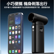 攜便式防塵器 FAN-KXH-03 八件套裝組，五檔風力調節、螢幕顯示，吸吹抽充四合一多功能設計