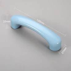 세라믹 캐비닛 손잡이 스타 옷장 핸들 정원 위한, 96mm handle blue