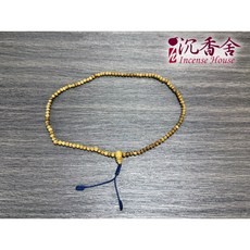 沉香舍 加里曼丹沉香佛珠 - 4mm 108顆 念珠手串 收藏品香, 1個