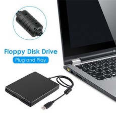 USB 플로피 디스크 리더 드라이브 3.5 인치 외부 휴대용 1.44MB FDD 디스켓 드라이브 7 8 2000 XP Vista PC Laptop, 검은색