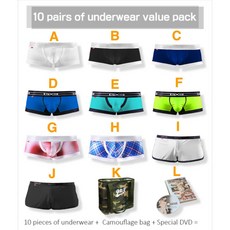 GX3超值十二件入新春福袋：內褲、迷彩背包一次擁有，男士時尚超值組合