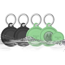 위치추적기 치매노인 애견 배회감지 4팩 방수 커버가 있는 모토 태그 케이스 홀더용 소프트 실리콘 트래커용 전신 보호 커버 가방 반려동물용 카라비너가 숨겨진 키 파인더, 위치추적기 치매노인 애견 배회감지 4팩 방수 커버가 있