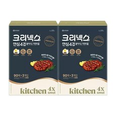 크리넥스 안심4겹 뽑아쓰는 키친타월 90매 3입 2개