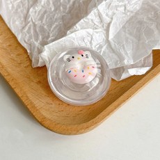 [럭키딥] 반구 탈부착 톡 마그네틱 소스 스마트톡 잼, A. 크리스탈볼 도넛