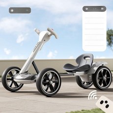 골든루트 어린이고카트 어린이 전동카트 카트 키즈, 전기 구동, 1개, 화이트 프리미엄 리모컨+초대형 12V 트렌디