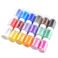 [드그라쎄] 펄 파우더 18종 컬러 레진아트 펄 조색제 인어가루 반짝이 가루 슬라임 재료, 11.민트, 1개