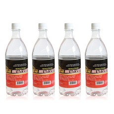 말표 증류수 배터리 보충액 이온교환수 밧데리 보충액, 4개, 900ml