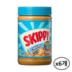 스키피 크리미 땅콩버터, 462g, 6개