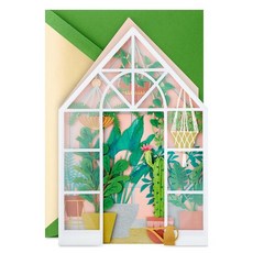 Hallmark 시그니처 어머니의 날 카드 (온실) 빈 Thinking of You 격려 202584 5598875496, 온실