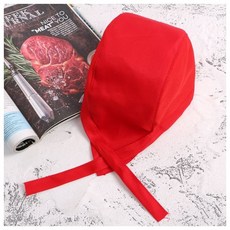 주방필수품 예스셰프 심플 주방모자(레드)