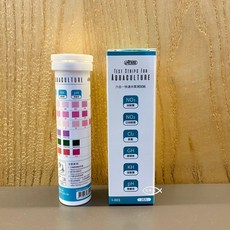 ISTA 伊士達 六合一快速水質測試紙25入 試紙 水質檢測 測試劑 魚缸水質檢測 測氯 PH KH GH, 1個