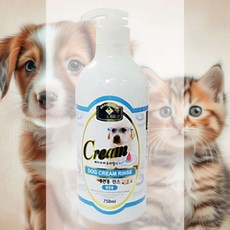 크림린스 750ml 반려견 비린내제거 냄새제거 피부진정 저자극 비듬제거 클렌징