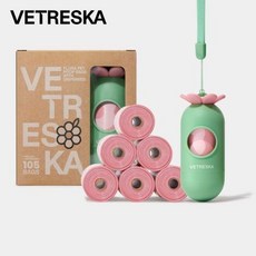 萌寵樂園 未卡花花膠囊拾便器套裝戶外出行遛狗加厚款便攜撿屎袋狗狗拾便器撿便袋 環保垃圾袋 狗便袋 便袋 寵物垃圾袋 拾, 花花膠囊拾便套裝-7捲盒裝, 1個