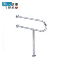 【海夫健康生活館】台北無障礙 不鏽鋼 P型 落地 面盆扶手, 1個