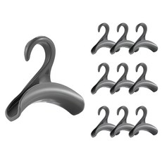 Back to Basics 弧形包包帽子多功能掛架, 灰色, 10個