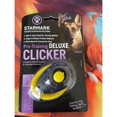 美國STARMARK星記 訓練用響片 - 有效訓練愛犬行為 響板訓練, 1個, 訓練用響片-有手環, 藍色