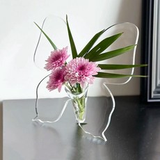 VITO zakka 蝴蝶造型壓克力相框花瓶 居家擺件 創意裝飾