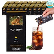 (총4.4리터) 신선한 커피농가 더치커피 파우치 케냐AA, 40ml, 1개입, 110개