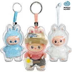 밍글밈글 라부부 미니 4세대 전용 키링 케이스, 투명PC보호케이스, 1개