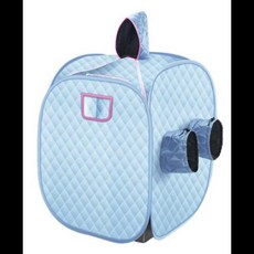 개인사우나 개인찜질방 스팀욕조 가정용 1인 또는 2인 체중 감소 전신 슬리밍을 위한 기선 없는 휴대용 접이식 스팀 사우나 텐트 스파 룸 박스, [02] two person  Blue, 1개