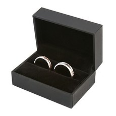 블랙 하드케이스 무지 커플링 주얼리케이스 반지케이스 커플링케이스 보석상자