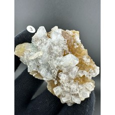 樂石 天然西班牙 黃螢石共生重晶石 礦物 礦標 附木座 在台現貨