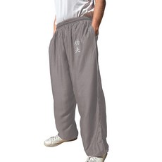 TAO MARTIAL 쿵푸 팬츠 윙 춘 타이치 스타일 포켓 포함 루즈 팬츠 레이온 V3 그레이 태극지