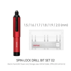 DSPIAE AT-ED01 궤도 전기 핸드 드릴 스크루 드라이버 모델 조립 도구 플라스틱 목재 연질 금속 취미 공예, 04 Red SPIN-LOCK 02