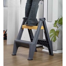 접이식 세차 발판 세차용 2단 사다리 휴대용 발판 받침