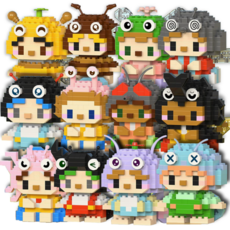 [나노킹-감성블럭] 요정 곤충 나노블럭 DN108, 12개, 요정곤충