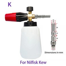 압력 와셔 폼 자동차 세탁기 스노우 랜스 깨끗한 비누 워시, 8. For Kew Nilfisk-WAP, 1cm