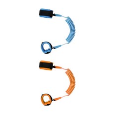 FW 미아방지 밴드 어린이 아동 팔찌 손목연결 스프링 줄, 오렌지, 1개, 오렌지