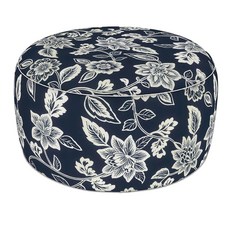 LVTXIII 실내/실외 엑스트라 라지 공기 주입식 오토만 푸프 D78.7 x 높이 35.6cm(31 14인치) 손잡이가 달린 원형 발판 파티오 캠핑 해변 우아한 덩굴, LVTXIII 실내/실외 엑스트라 라지 공기 주입식 오