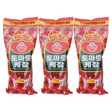 오뚜기 토마토 케찹, 1kg, 3개