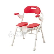 安壽 可收折凹型洗澡椅, 紅色 MAX-S0832R, 1個