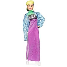 Barbie BMR1959 Neon Motocross 바비 네온 모토크로스 드레스 & 오버사이즈 데님 재킷 돌 인형품, 상세페이지 참조, 1개