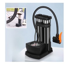 Sgirl 휴대용 농구공 축구공 자전거 타이어 에어펌프 가시적 게이지 공기주입기, 1개