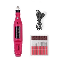 발톱스케일링 제거 손톱정리기 셀프, E. 레드USB충전식