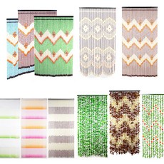 문발 모음 2 l 빈티지 비즈발 우드발 커튼 현관 창문 롱발 나무발 구슬 공간분리 가리개 벽장식 카페 인테리어 촬영 소품, 4. 목각발, 블루