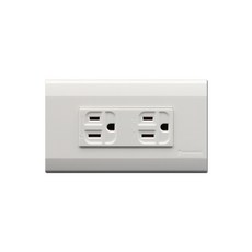 Panasonic 15A 125V AC 雙插座面板, 1個