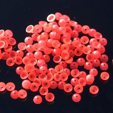 빛나는 공 낚시 구슬 스토퍼 플라스틱 반원형 비즈 바다 비드, 색상: 8. S-Red, 1개