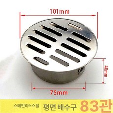 베란다우수관커버 바닥 배수관 스틸 50mm 200mm, 평면 83 파이프 지면 배수구