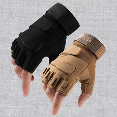 스텝몰 다용도 밀리터리 아웃도어 전술 작업 반장갑, 블랙, 1개