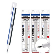 톰보 모노 제로 샤프형 지우개, 본품1+리필3, 1세트, 스탠다드 라운드 모노