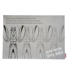 Newell 울트라맨 발탄성인 PVC 가죽 런천매트 30x42cm UMRM001