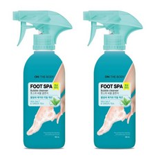 온더바디 풋스파 버블클렌저 씨솔트 그린티 385ml 레몬민트향, 2개, 1개입