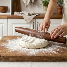 웅스토어 나무반죽밀대 수제만두피나무막대